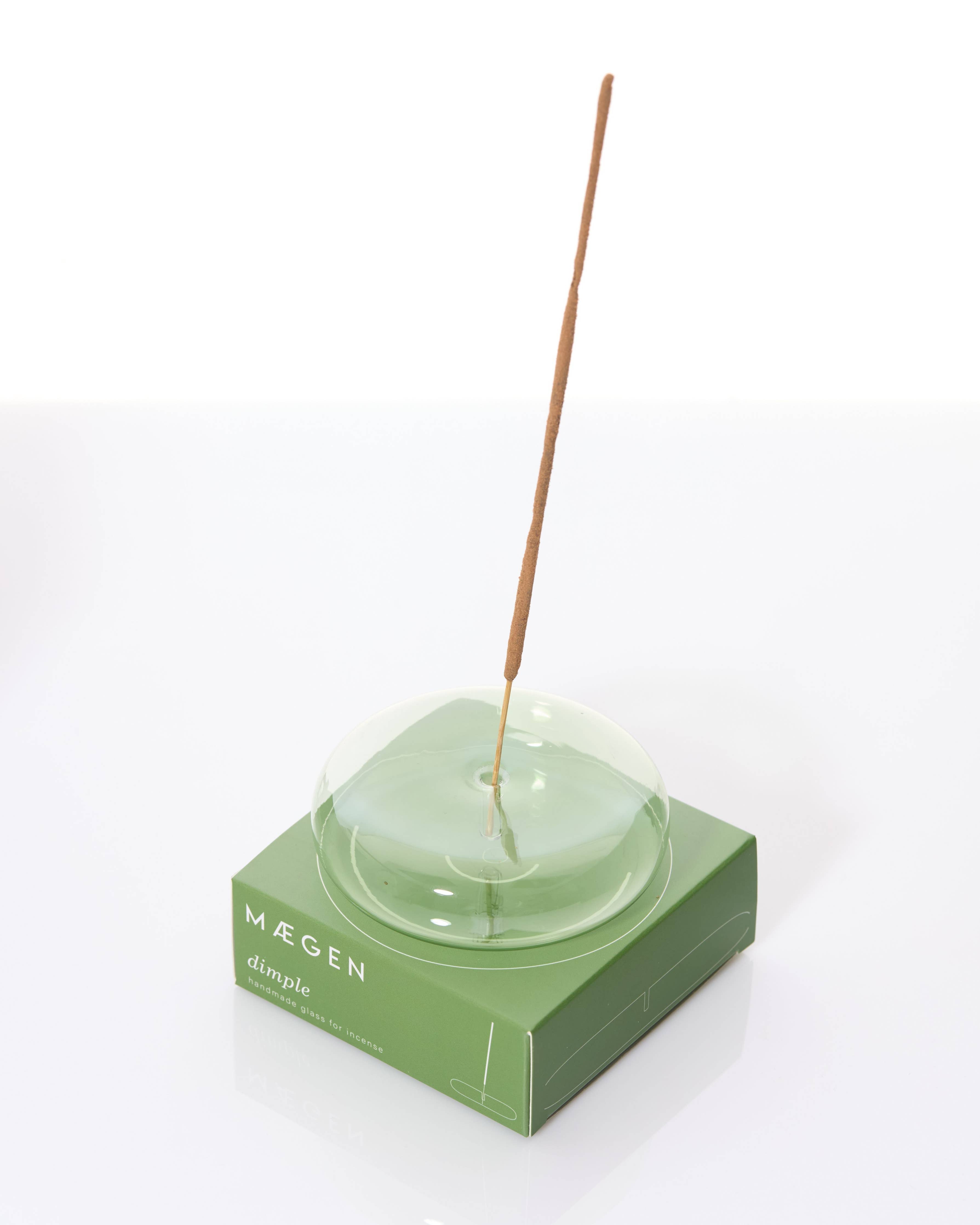 Räucherstäbchenhalter aus Glas