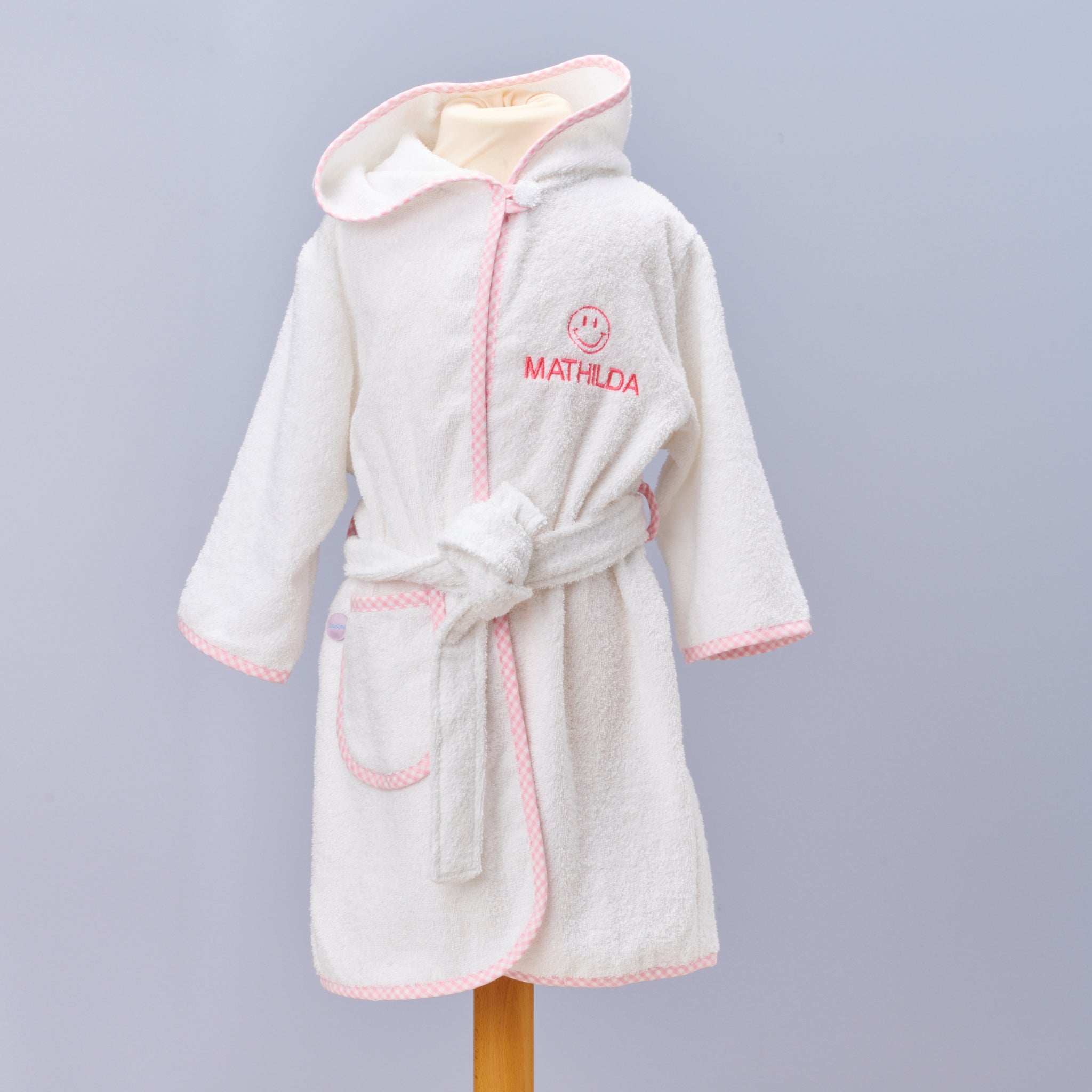 Bademantel & Kapuzenhandtuch Geschenkset – personalisiertes Babygeschenk zur Geburt oder Taufe