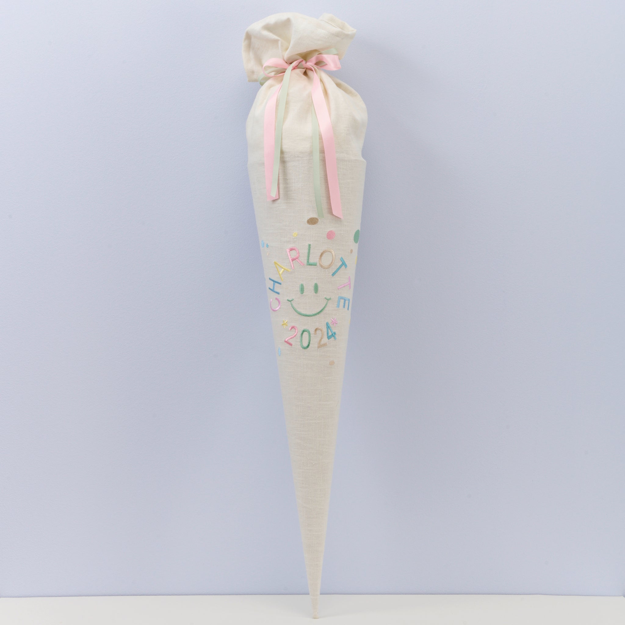 Schultüte Konfetti aus Leinen