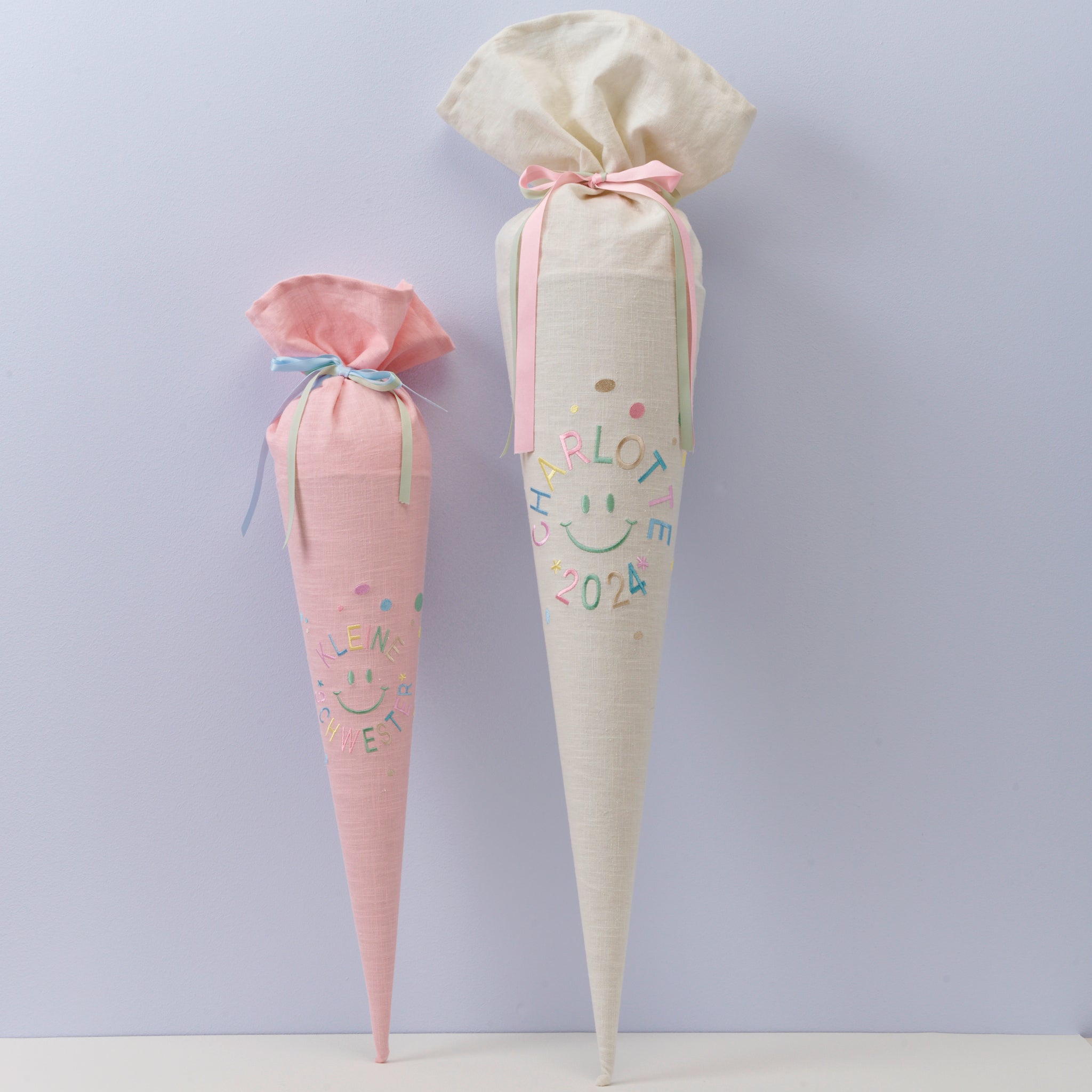 Schultüte Konfetti aus Leinen