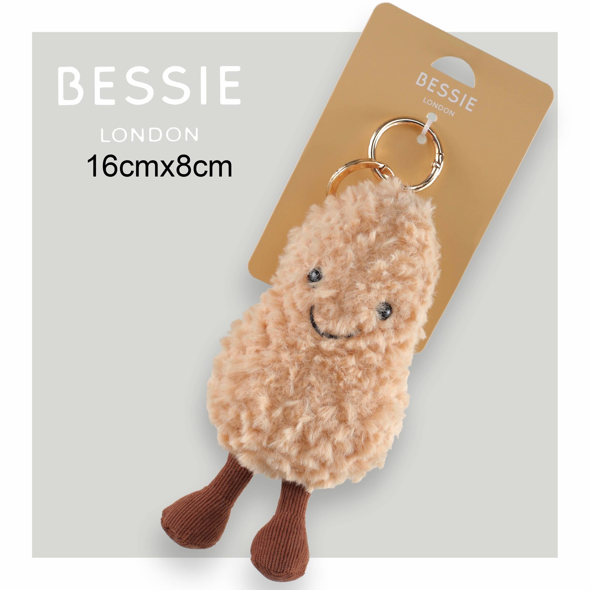 PLÜSCH-ERDNUSS-TASCHENANHÄNGER
