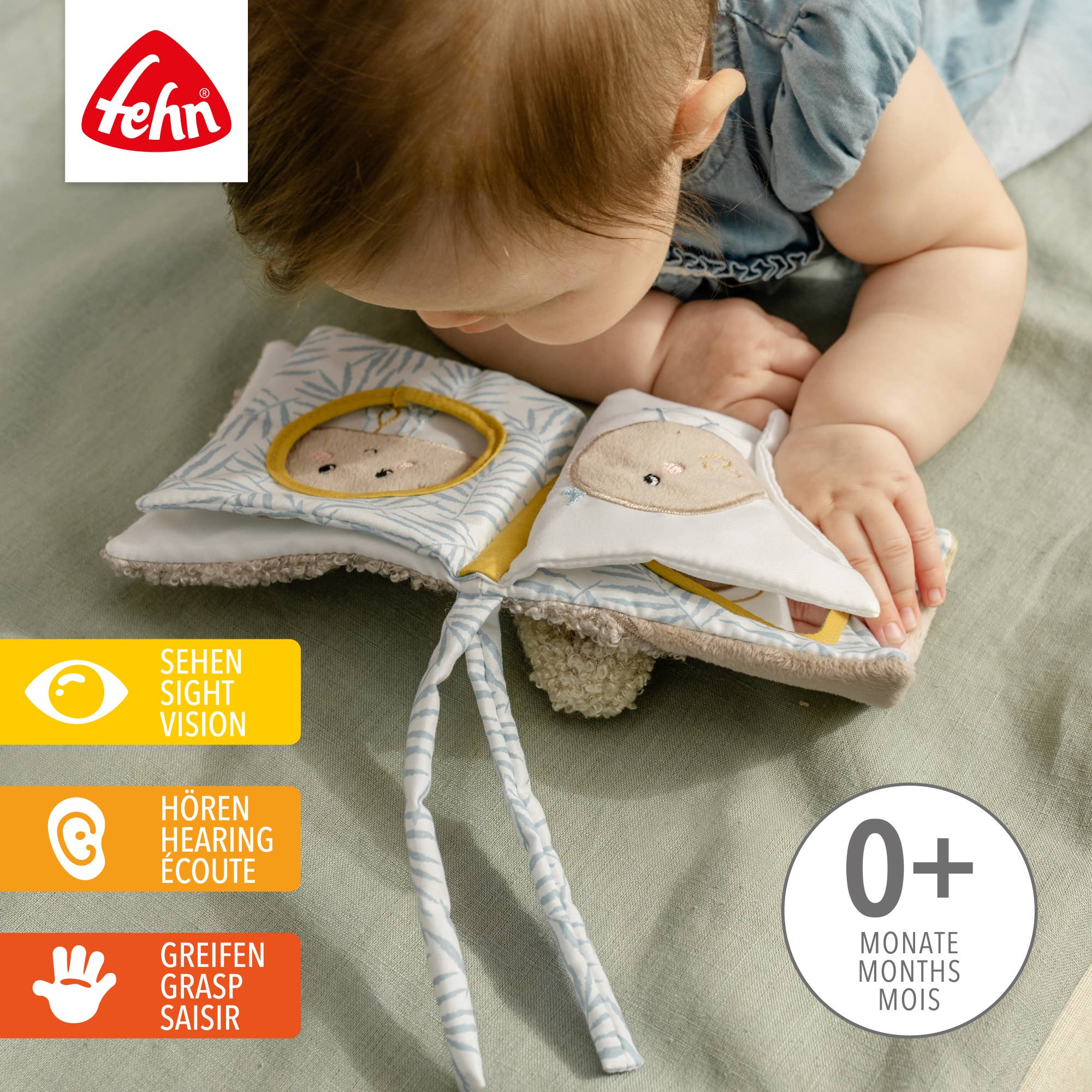 Stoffbuch Elefant - Fühlbuch mit Natur-Motiven