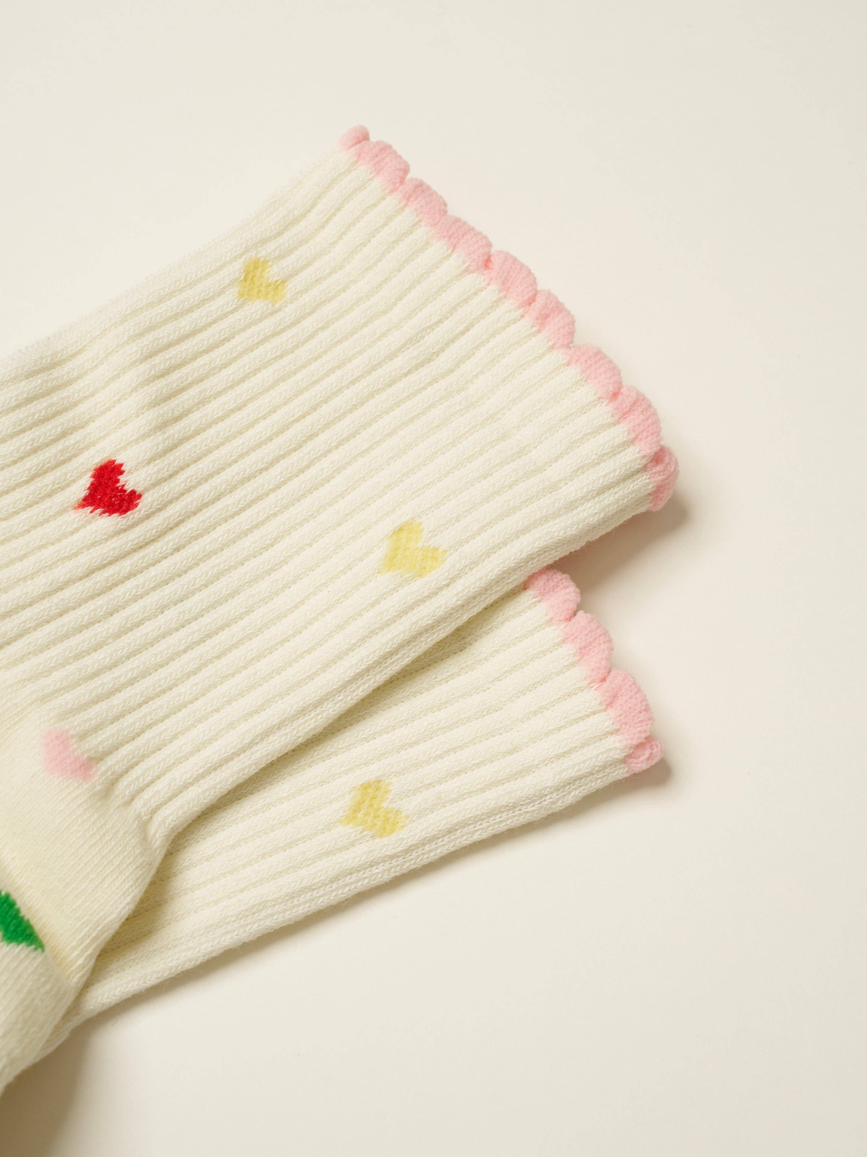 💕 Mini Herz Blütenblatt Griffsocke, Pilates-Socken