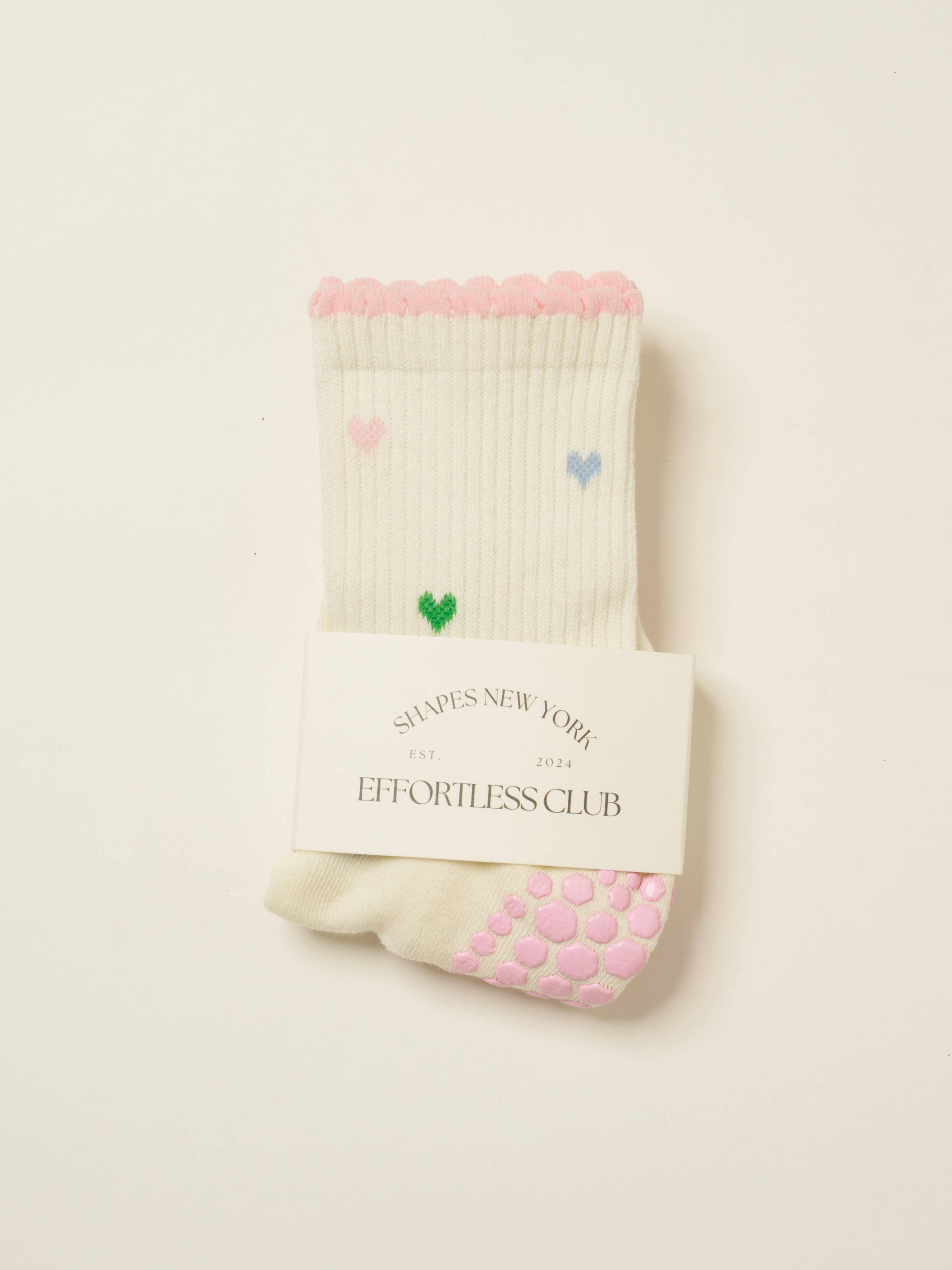 💕 Mini Herz Blütenblatt Griffsocke, Pilates-Socken