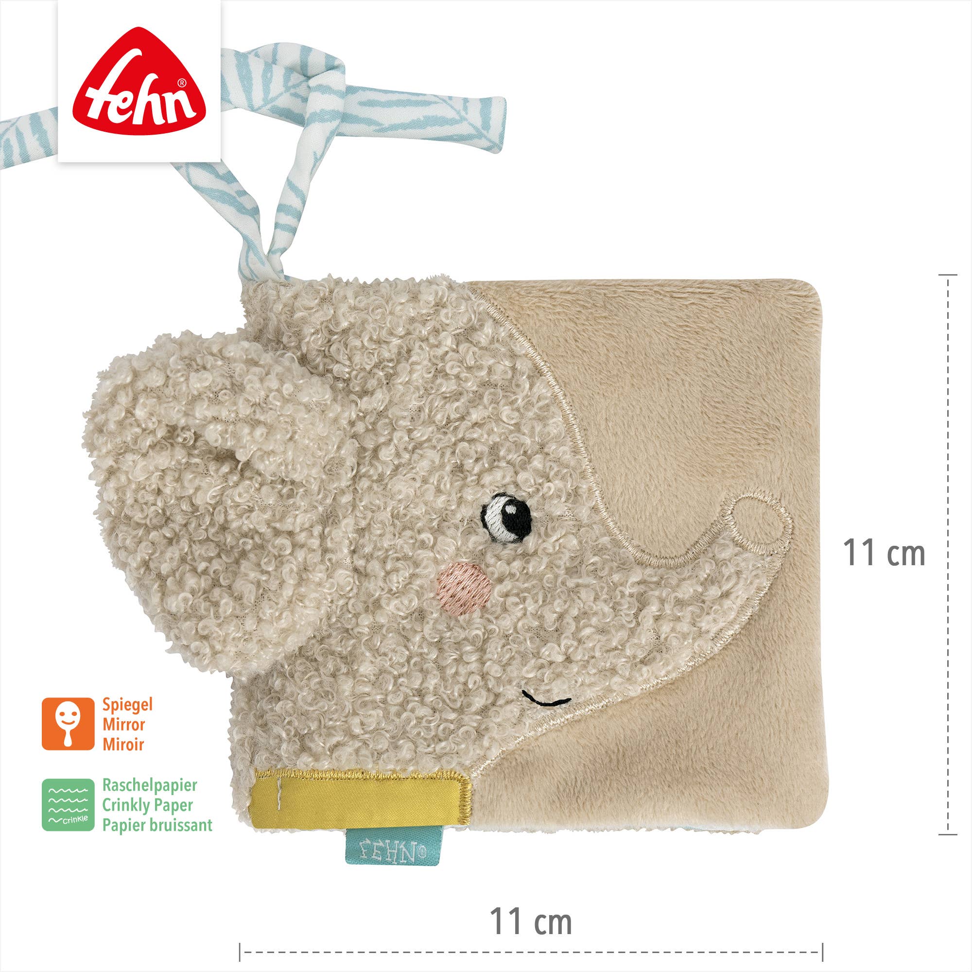 Stoffbuch Elefant - Fühlbuch mit Natur-Motiven