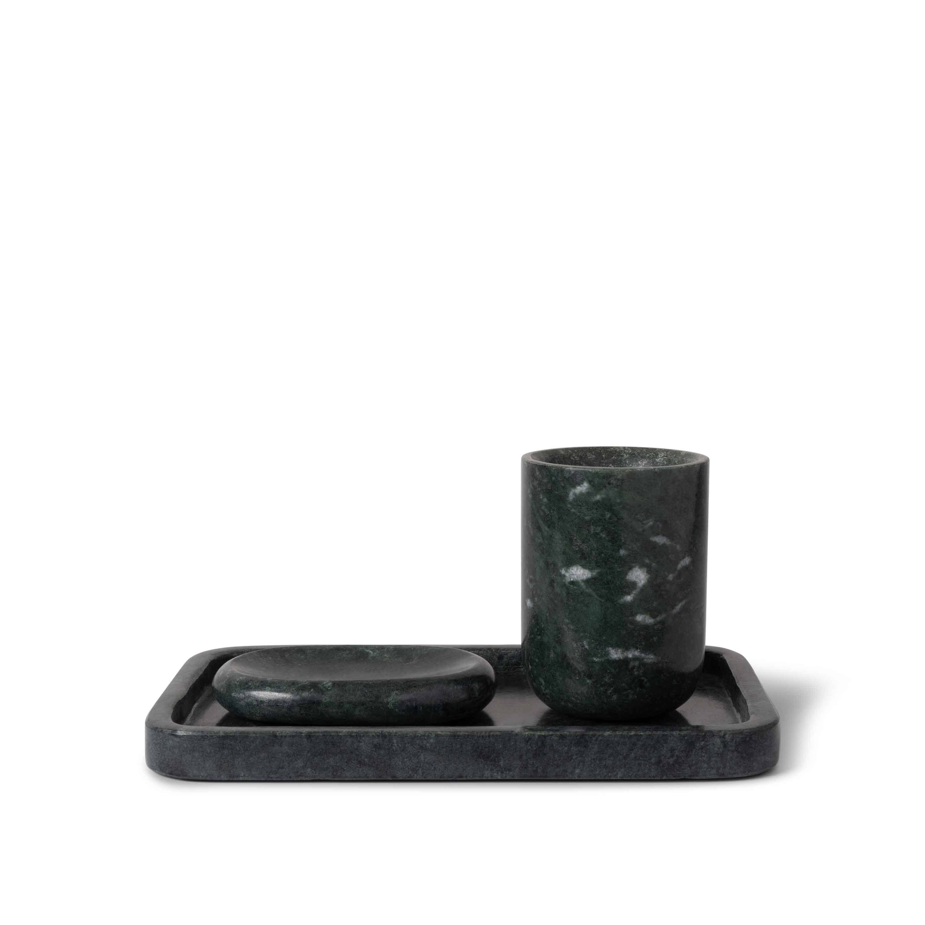 Grünes Marmortablett „Ritual“