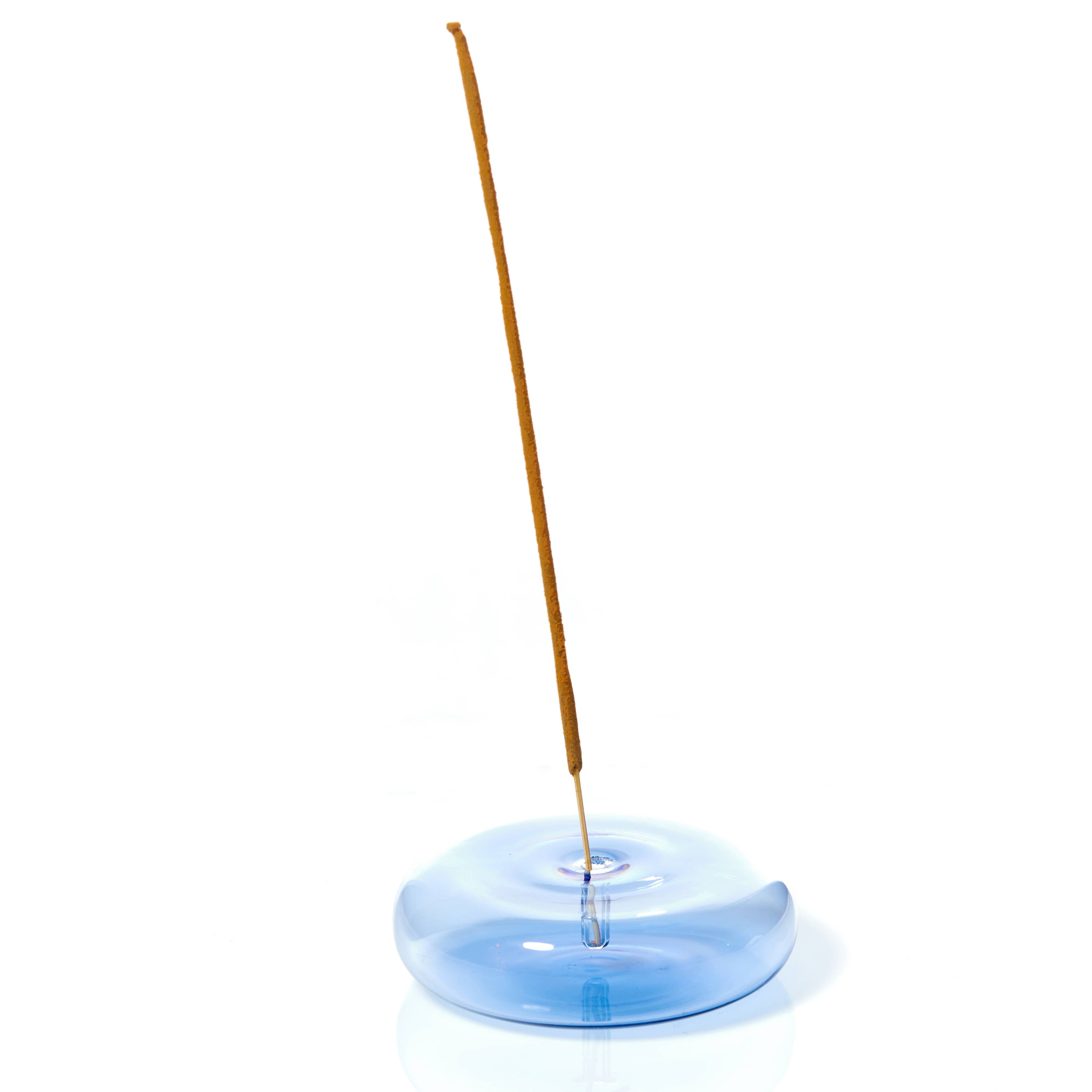 Räucherstäbchenhalter aus Glas