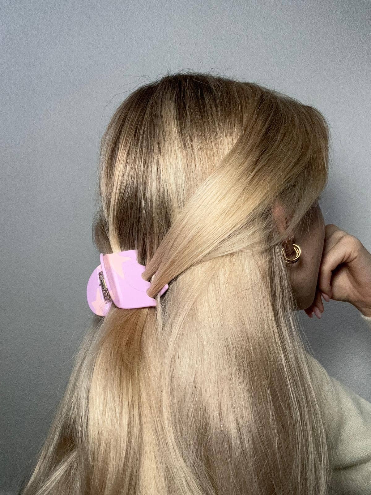 Haarklammer Stern Pink Leo